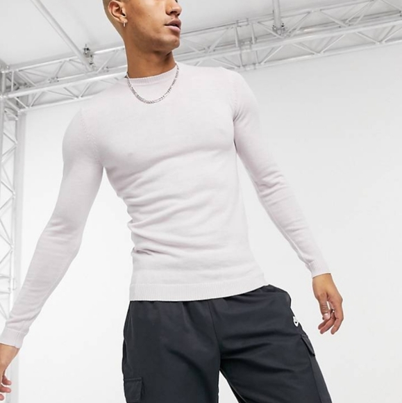 New 💯% MERINO WOOL Sweater by ASOS DESIGN J182 - Picture 1 of 6